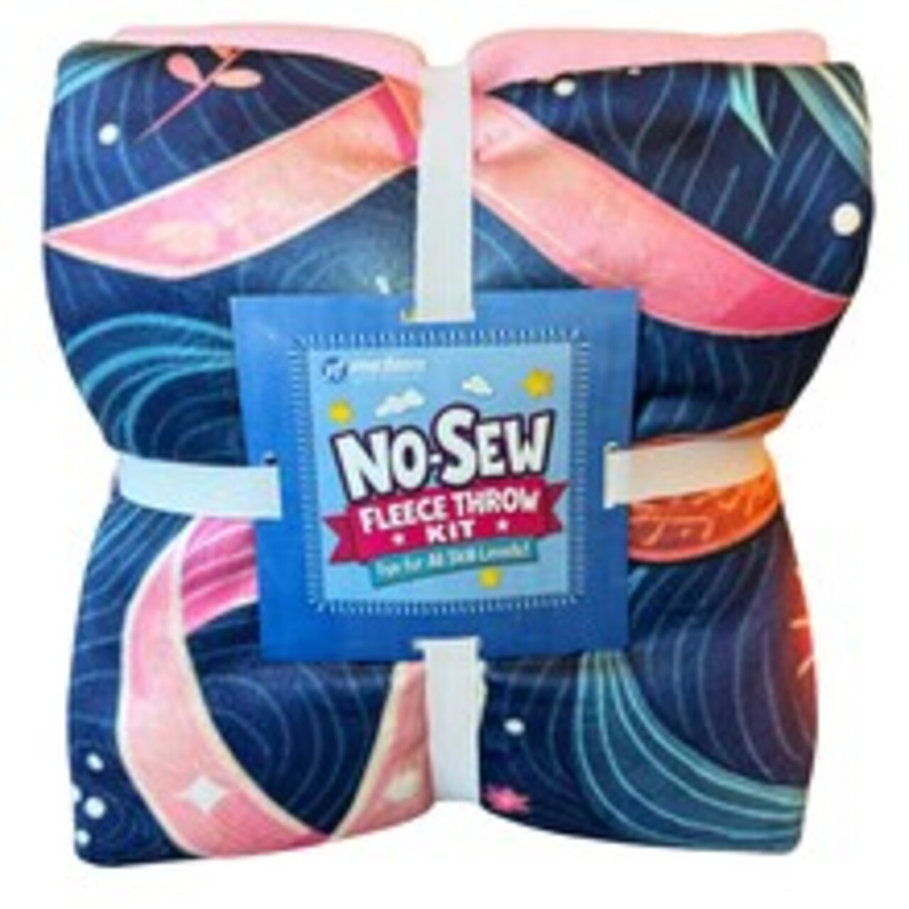 Cancer Ribbons Silky Premium Fleece No-Sew Throw Fleece Fabric Kit